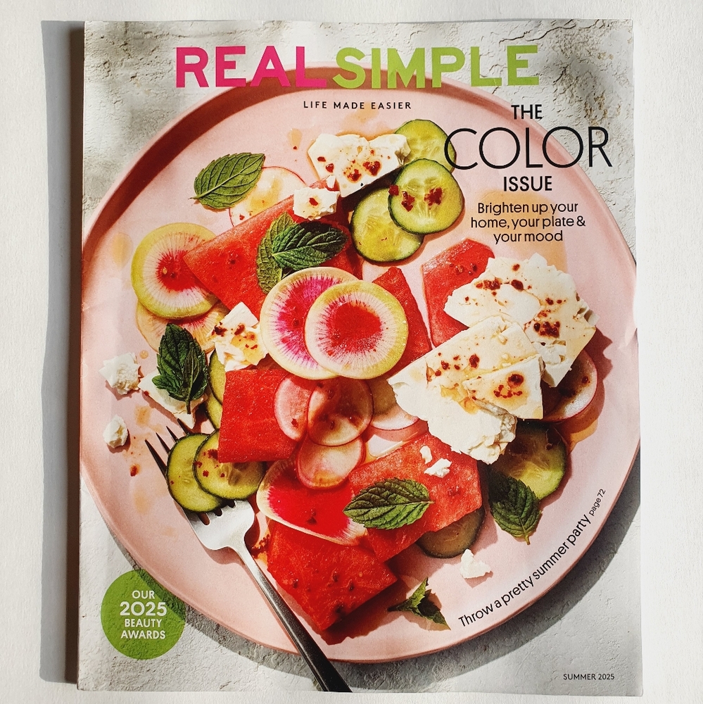 Real Simple Magazine Summer, 2025 - The Color Issue